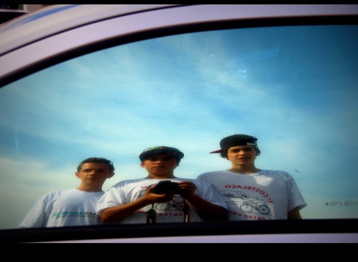 Marcel Colombo, Filipe Réus e Julio Prudêncio em registro antigo da CarsSoundSC